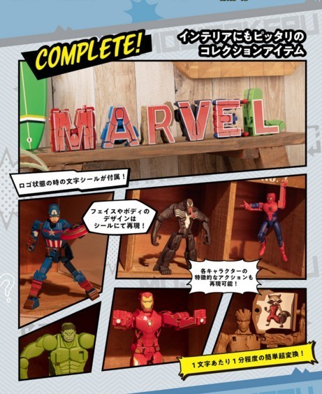 Marvel 超變換 Complete Box 登場！超級英雄人仔扭扭即變英文字母【多圖】