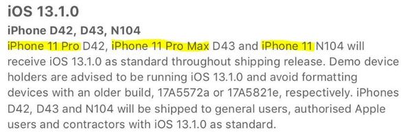 Apple 內部文件漏出！iPhone 11 型號、6 款新產品確認！