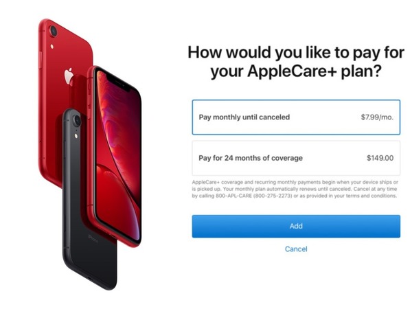 Apple 為 AppleCare＋ 服務計劃增設無限時按月收費選項