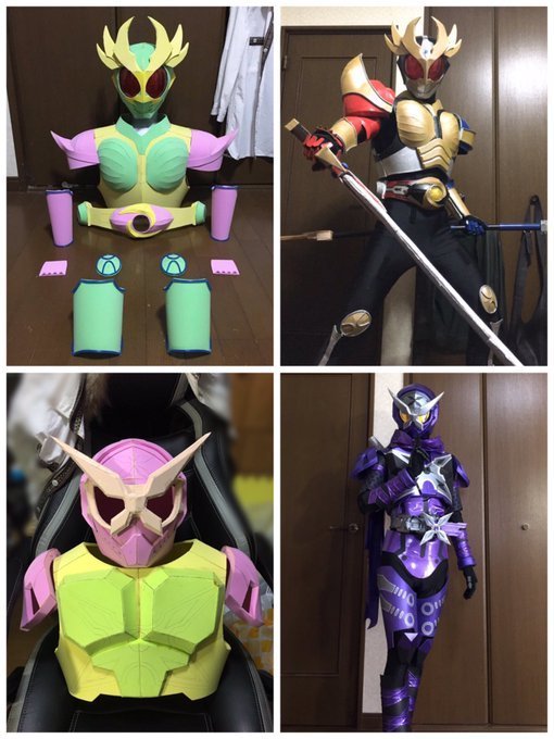 高手在民間！日本網民用 100 円膠地墊製 cosplay 道具