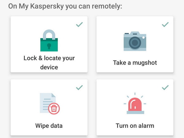 Kaspersky Mobile Antivirus 保私隱！   補完手機防盜功能  
