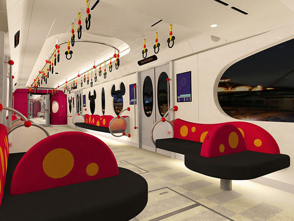 東京迪士尼線引入新型號列車  設夢幻米奇車廂裝潢