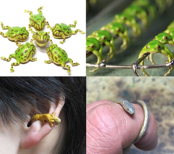 「青蛙咬耳仔」耳環爆紅！盞鬼像真飾物引起熱議