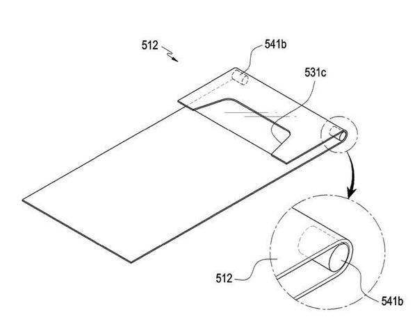 Samsung 手機設計新專利！劉海屏幕捲出捲入