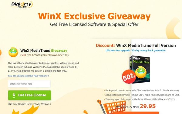 WinX‧MacX MediaTrans 限時免費！極速備份‧取代 iTunes！