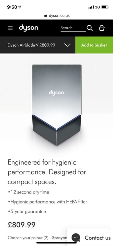 公廁用高級 Dyson 乾手機！竟被斥浪費金錢？