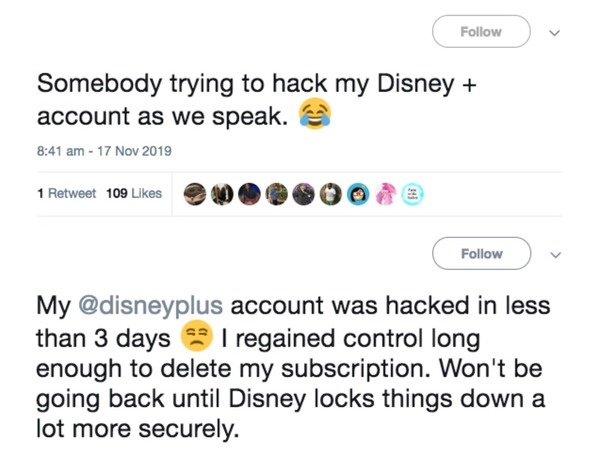 黑客入侵 Disney＋ 帳戶並於暗網熱賣  迪士尼否認存在安全漏洞