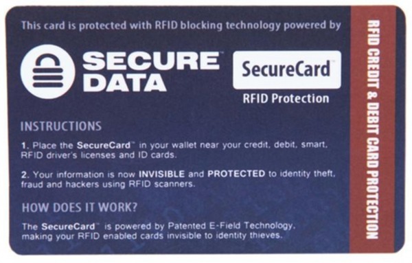 嚴防智能身份證．八達通被掃瞄  SecureCard 放銀包免用錫紙逐張包 