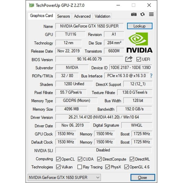 NVIDIA GTX 1650 SUPER 上市‧配搭 12GHz GDDR6！↑＄1500 新卡實測（下）