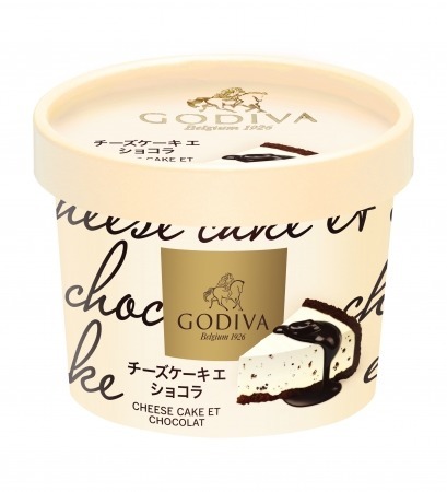 GODIVA 芝士蛋糕味雪糕配朱古力醬  日本便利店限定發售