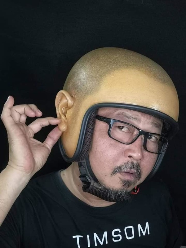 泰國「光頭」頭盔回頭率 100％  設計背後有洋蔥