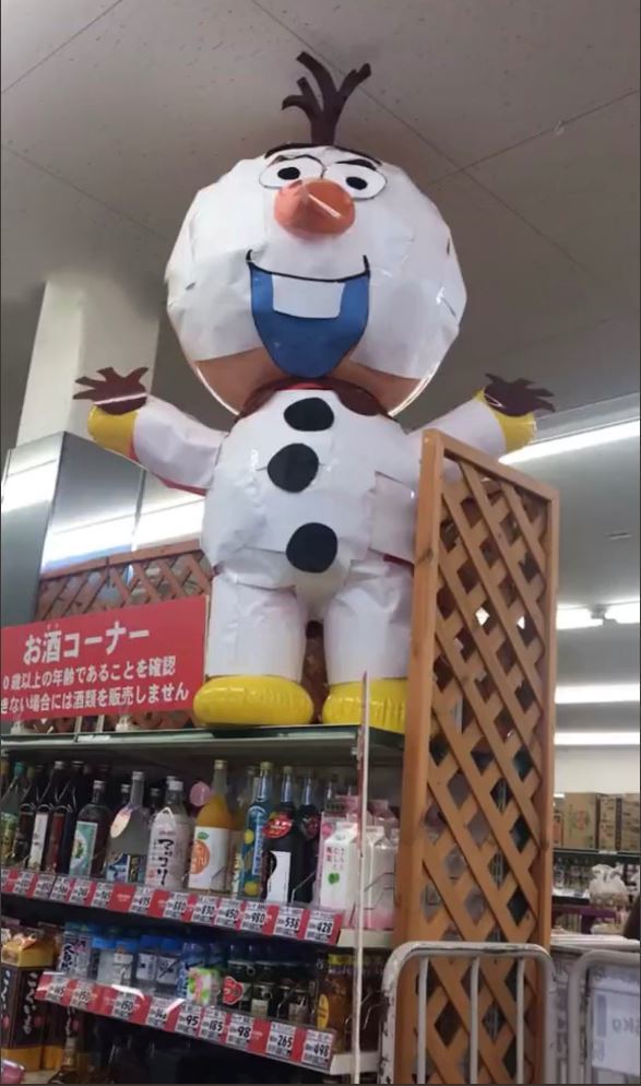 麵包超人扮雪寶 Olaf   日本超市平價創意宣傳被瘋傳【激似】