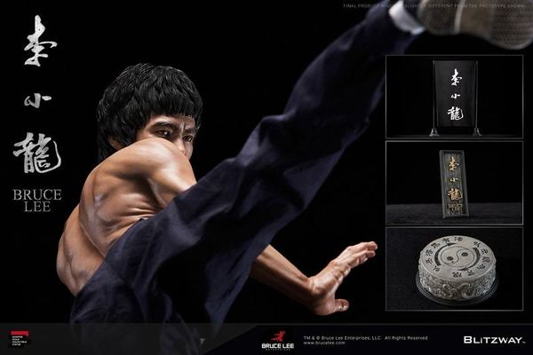 毋忘Be water 李小龍1比4雕像