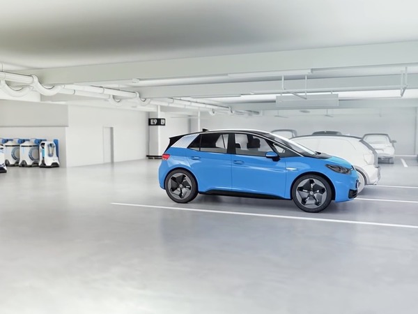 【e＋車路事】Volkswagen 研發新型電動車充電機械人  自來補電 5 步曲（有片睇）