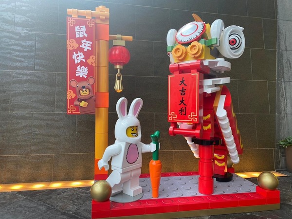 朗豪坊 x Lego 十二生肖「喜」勢跑展覽 放大版巨型新年廟最搶眼