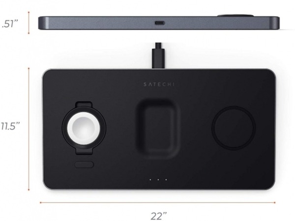 【CES 2020】Satechi Trio 三合一無線充電板  iPhone．AirPods．Apple Watch 齊齊補完