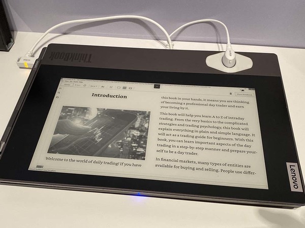 【CES 2020】Lenovo ThinkBook Plus 設 e-ink 副屏睇 Kindle
