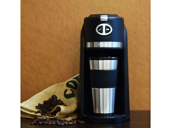 日本 Thanko 一人全自動咖啡機 倒咖啡豆即磨靚啡【附網購連結】