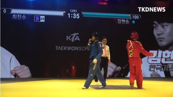 【有片睇】韓國跆拳道比賽加入「格鬥血量」系統？ 觀眾可見選手「血量錶」