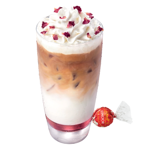 McCafé x Lindt 期間限定「玫瑰系列」回歸  玫瑰鮮奶咖啡配牛奶軟心朱古力