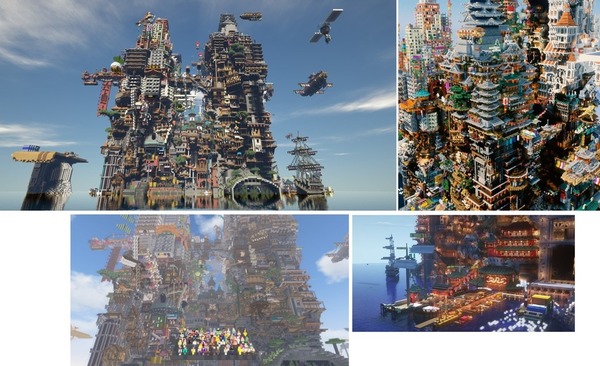 挑戰 Minecraft 違章建築成品激似九龍城寨【多圖】！