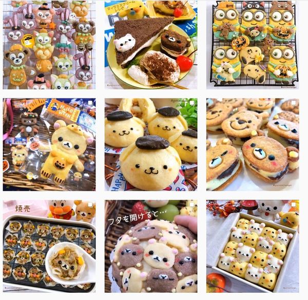 【多圖】日本媽媽自家製多款可愛卡通食品  Hello Kitty和菓子/小熊維尼麵包/布甸狗啫喱