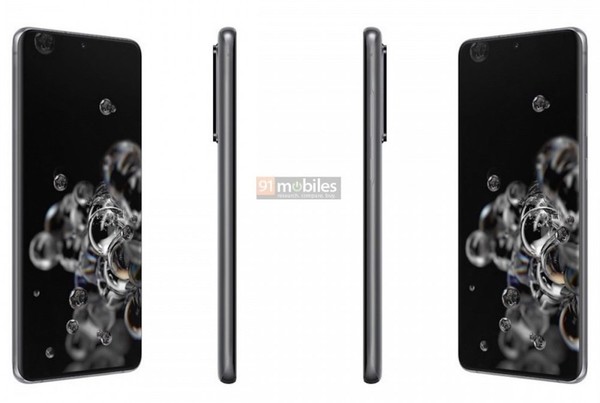 Samsung Galaxy S20 系列官方渲染圖曝光！100x Space Zoom 鏡頭清晰可見 