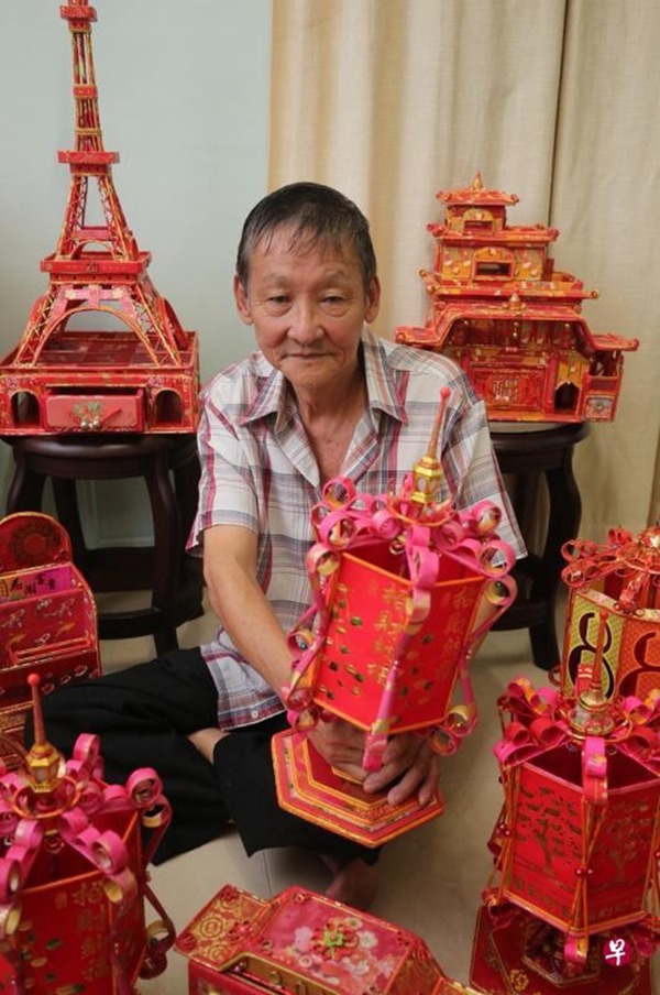 利是封造模型  老伯砌出巴黎鐵塔