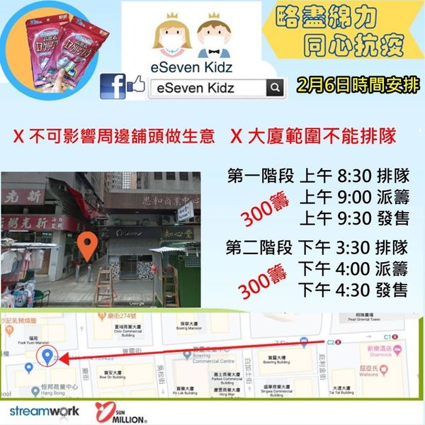 【口罩售賣】佐敦小店售日本製三層口罩 HK＄20／7 個 分上下午兩輪派籌