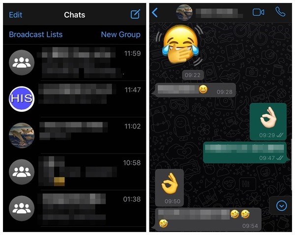 WhatsApp 暗黑模式 Dark Mode 登陸 iOS！