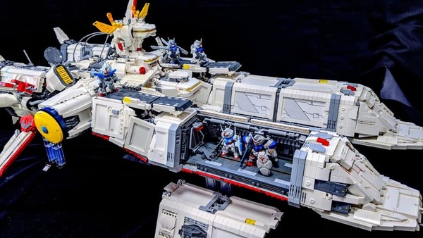 日本LEGO迷 自製高達戰艦