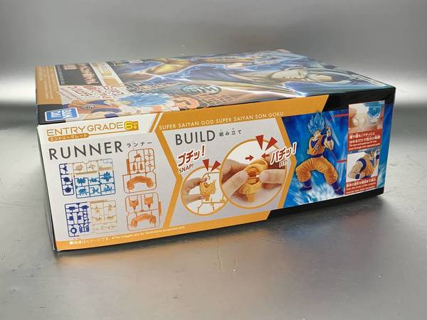 EG龍珠模型人偶 超藍悟空‧比達【素組】