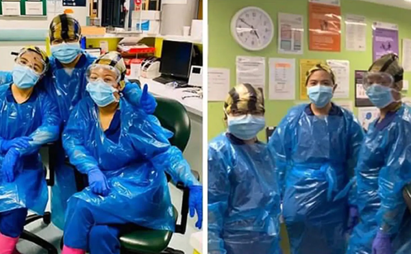【新冠肺炎】英國 3 護士穿垃圾袋當保護衣  上前線抗疚不幸確診