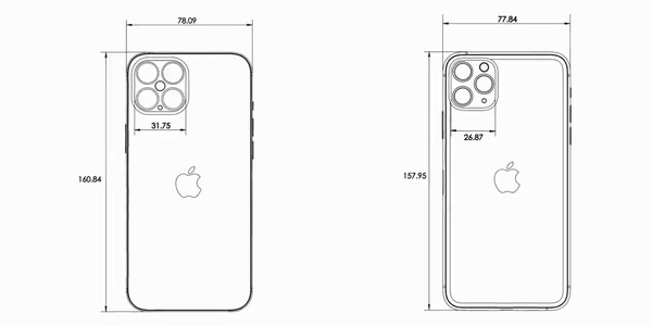 iPhone 12 Pro Max 設計圖曝光  平面邊框設計向舊 iPhone 致敬？