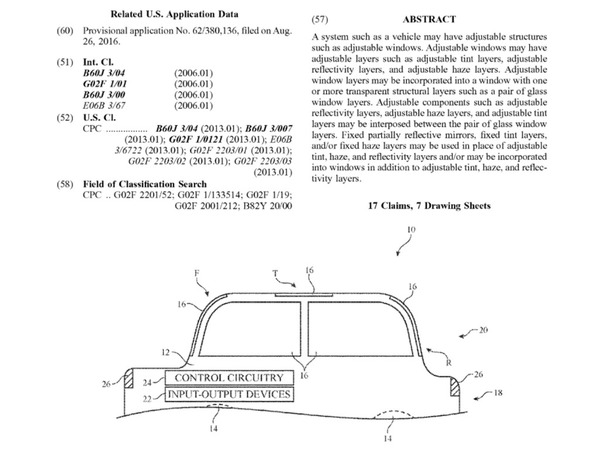 【e＋車路事】Apple 新智能車窗專利可自調光暗 效能更勝傳統玻璃隔熱膜