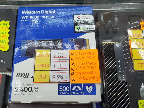 1TB 低見＄850 有找！  NVMe SSD 售價調頭向下