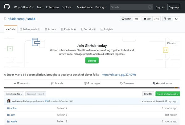 Mario 64逆移植 N64源始碼洩漏
