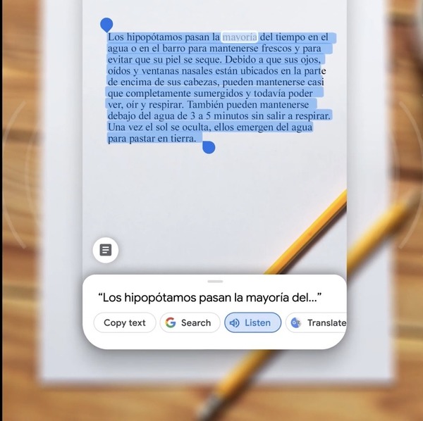 Google Lens 加入朗讀功能！可複製手寫筆記