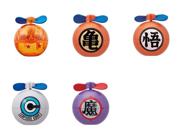 日本推《七龍珠超》膠囊電風扇仔  5 款可選．售價 HK＄36 起