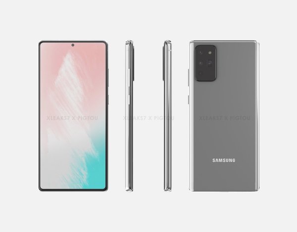 Samsung Galaxy Note 20 渲染圖流出！鏡頭設計與 Galaxy S20 Ultra 相似