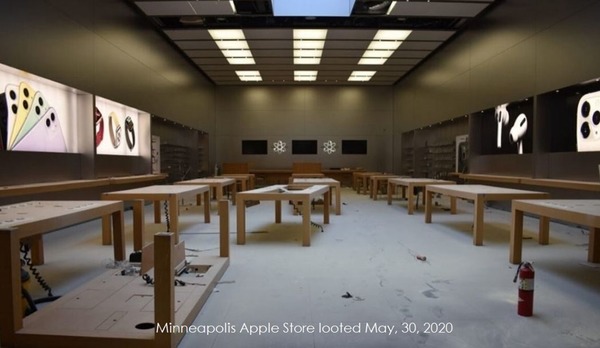 【反警暴】美國多間 Apple 分店遭破壞洗劫 蘋果宣布暫時關閉全美門市