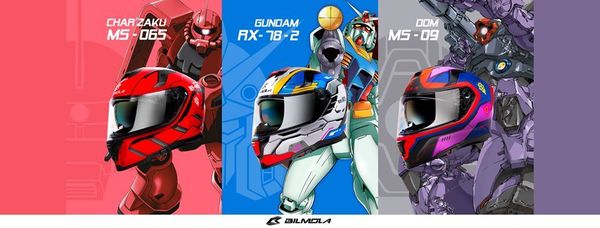 高達 x Bilmola 聯乘型格限量全罩式安全頭盔