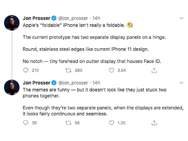 Apple 摺屏 iPhone 設計曝光？雙屏設計似 Microsoft Surface Duo