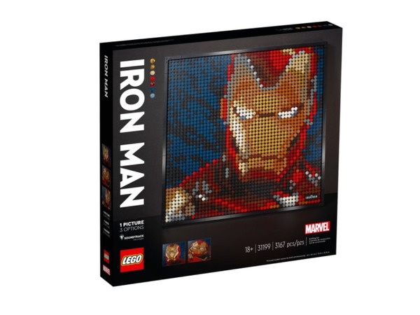 自砌樂高風 Iron Man 海報無難度！LEGO Art 新品 8 月開賣