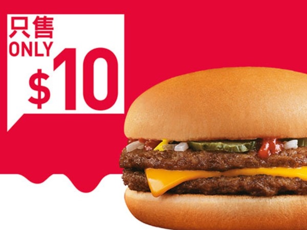 【麥當勞 App 優惠】閒日限定＄10 雙牛芝堡 ＄88 食麥炸雞二人餐 （附第 6 周 Coupon）