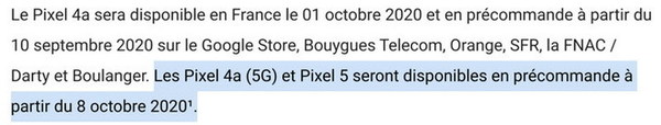 Google 兩款 Pixel 5G 手機預訂日意外曝光？