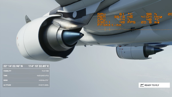 新舊顯示卡實測 Microsoft Flight Simulator效能分析