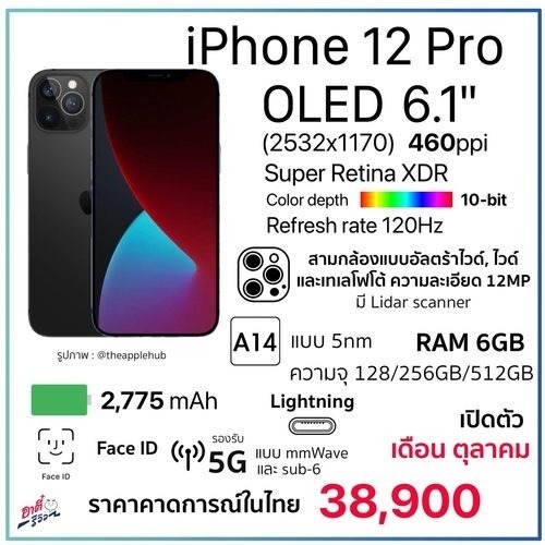 iPhone 12 消息陸續有來！泰國售價傳港元六千六百起跳