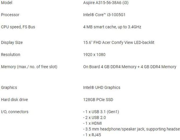 15.6 吋十代筆電＄3600 有找！8GB RAM‧NVMe SSD！