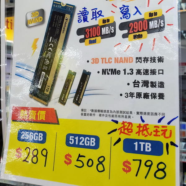 NVMe SSD 筍價入手攻略！格盡腦場 1TB！